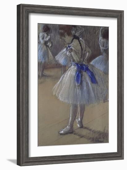 Dancer Tying a Bow-Edgar Degas-Framed Giclee Print