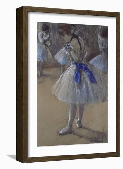 Dancer Tying a Bow-Edgar Degas-Framed Giclee Print