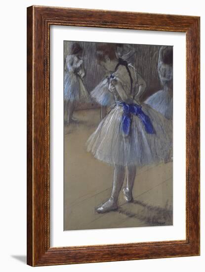 Dancer Tying a Bow-Edgar Degas-Framed Giclee Print