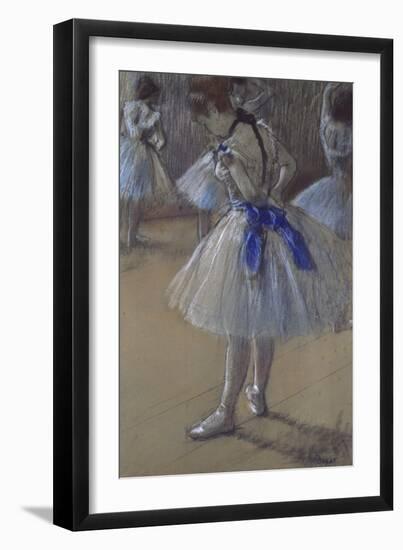 Dancer Tying a Bow-Edgar Degas-Framed Giclee Print