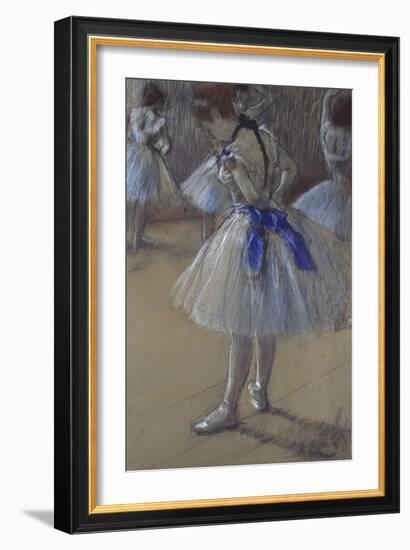 Dancer Tying a Bow-Edgar Degas-Framed Giclee Print