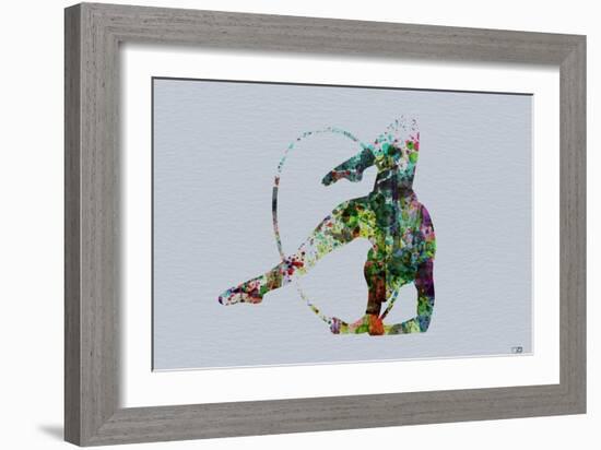 Dancer Watercolor 3-NaxArt-Framed Art Print