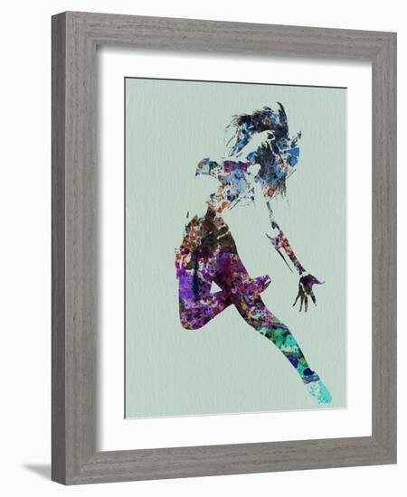 Dancer Watercolor-NaxArt-Framed Art Print