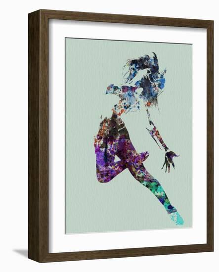 Dancer Watercolor-NaxArt-Framed Art Print