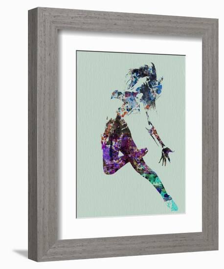 Dancer Watercolor-NaxArt-Framed Art Print