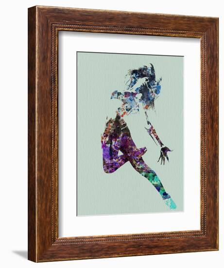 Dancer Watercolor-NaxArt-Framed Art Print