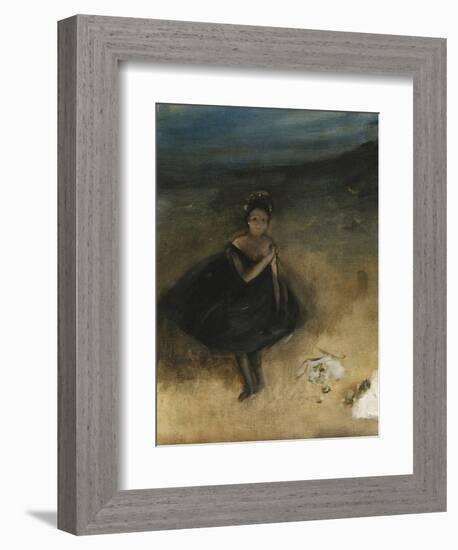 Dancer with a Bouquet; La Danseuse Au Bouquet-Edgar Degas-Framed Giclee Print