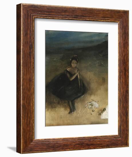 Dancer with a Bouquet; La Danseuse Au Bouquet-Edgar Degas-Framed Giclee Print