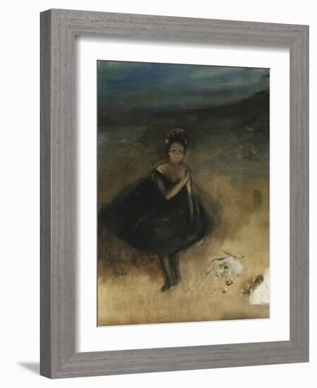 Dancer with a Bouquet; La Danseuse Au Bouquet-Edgar Degas-Framed Giclee Print