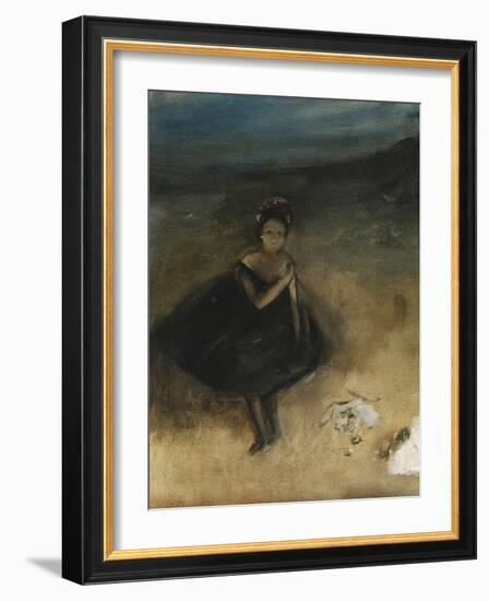 Dancer with a Bouquet; La Danseuse Au Bouquet-Edgar Degas-Framed Giclee Print