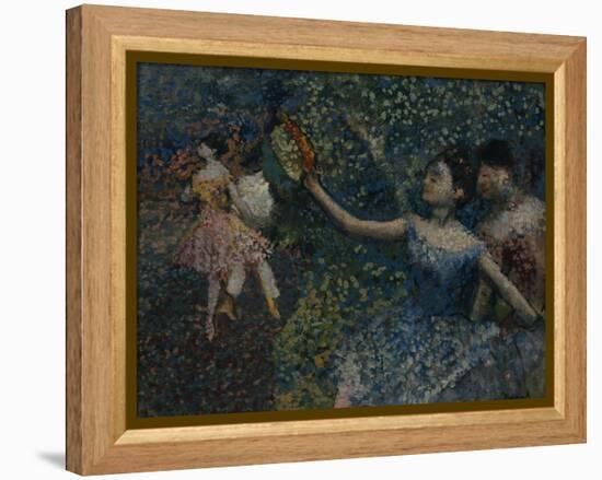 Dancer with a Tambourine, circa 1897-Edgar Degas-Framed Premier Image Canvas