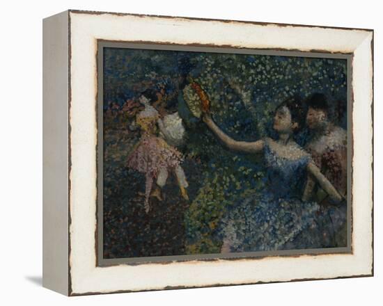 Dancer with a Tambourine, circa 1897-Edgar Degas-Framed Premier Image Canvas