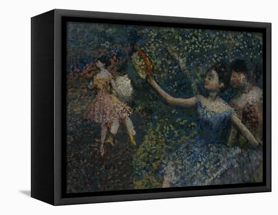 Dancer with a Tambourine, circa 1897-Edgar Degas-Framed Premier Image Canvas