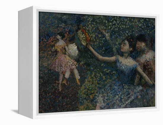 Dancer with a Tambourine, circa 1897-Edgar Degas-Framed Premier Image Canvas