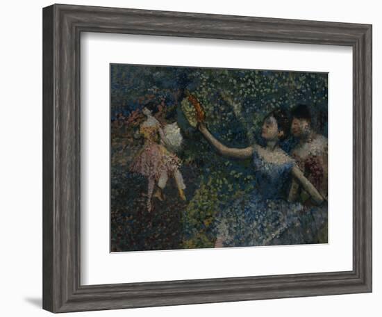 Dancer with a Tambourine, circa 1897-Edgar Degas-Framed Giclee Print