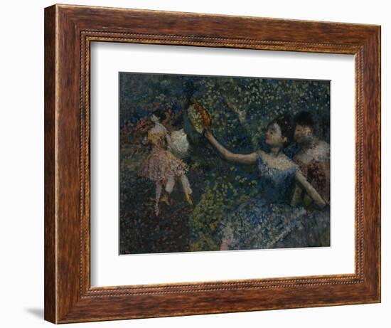 Dancer with a Tambourine, circa 1897-Edgar Degas-Framed Giclee Print