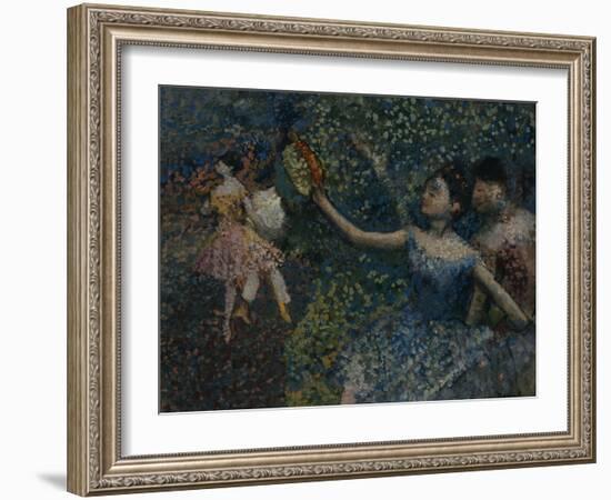 Dancer with a Tambourine, circa 1897-Edgar Degas-Framed Giclee Print