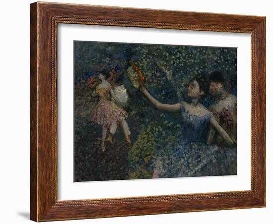 Dancer with a Tambourine, circa 1897-Edgar Degas-Framed Giclee Print