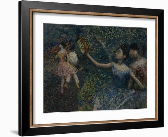 Dancer with a Tambourine, circa 1897-Edgar Degas-Framed Giclee Print