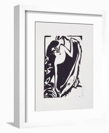 Dancer with Elevated Rock; Tanzerin Mit Gehobenem Rock, 1909-Ernst Ludwig Kirchner-Framed Giclee Print