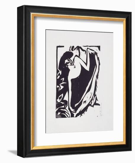 Dancer with Elevated Rock; Tanzerin Mit Gehobenem Rock, 1909-Ernst Ludwig Kirchner-Framed Giclee Print