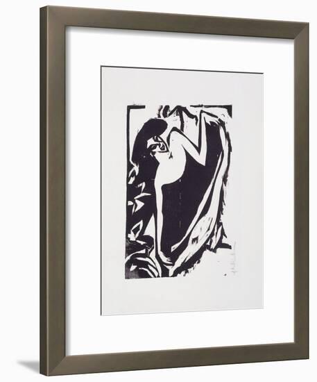 Dancer with Elevated Rock; Tanzerin Mit Gehobenem Rock, 1909-Ernst Ludwig Kirchner-Framed Giclee Print