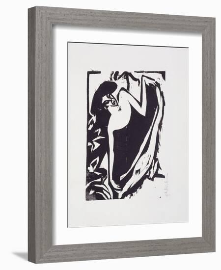 Dancer with Elevated Rock; Tanzerin Mit Gehobenem Rock, 1909-Ernst Ludwig Kirchner-Framed Giclee Print