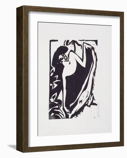 Dancer with Elevated Rock; Tanzerin Mit Gehobenem Rock, 1909-Ernst Ludwig Kirchner-Framed Giclee Print