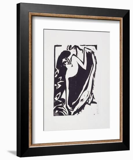 Dancer with Elevated Rock-Ernst Ludwig Kirchner-Framed Giclee Print