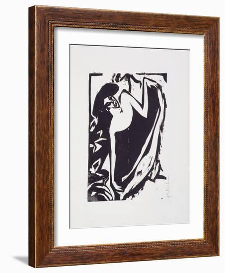 Dancer with Elevated Rock-Ernst Ludwig Kirchner-Framed Giclee Print