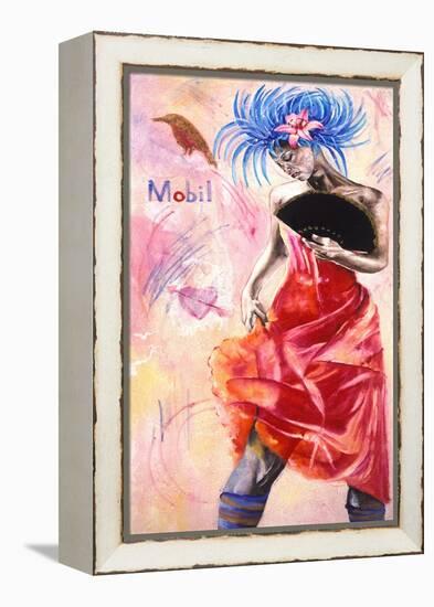 Dancer with Graffiti, 2003-Hilary Dunne-Framed Premier Image Canvas