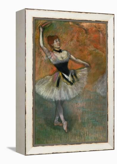 Dancer with Tambourine, Around 1882-Edgar Degas-Framed Premier Image Canvas