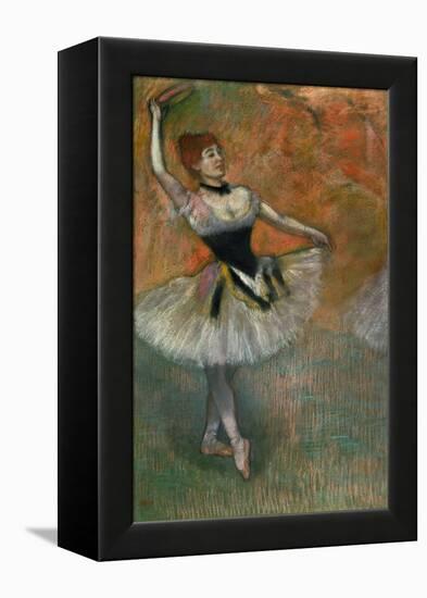 Dancer with Tambourine, Around 1882-Edgar Degas-Framed Premier Image Canvas