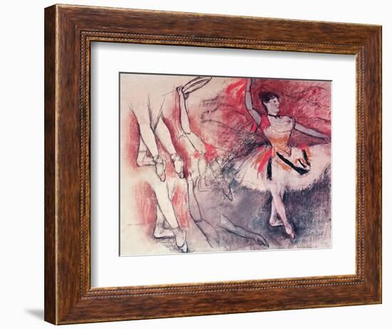 Dancer with Tambourine, or Spanish Dancer, C.1882-Edgar Degas-Framed Giclee Print