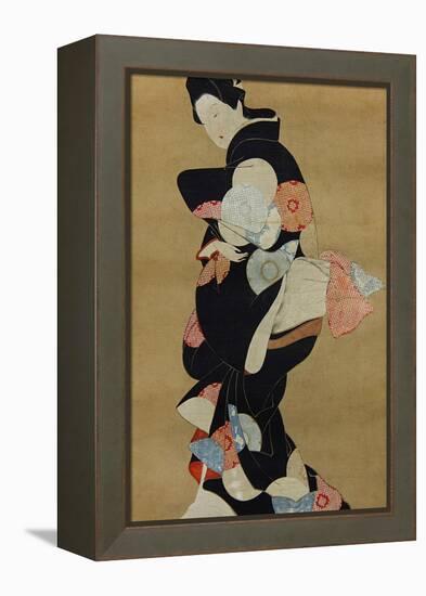 Dancer-Hishikawa Moronobu-Framed Premier Image Canvas