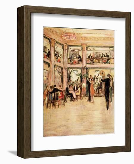 Dancers and Diners at the Kit- Kat Club in the Haymarket London-Dorothea St. John George-Framed Premium Giclee Print