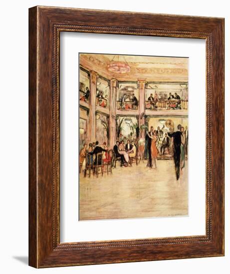 Dancers and Diners at the Kit- Kat Club in the Haymarket London-Dorothea St. John George-Framed Premium Giclee Print