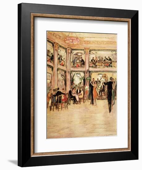 Dancers and Diners at the Kit- Kat Club in the Haymarket London-Dorothea St. John George-Framed Premium Giclee Print