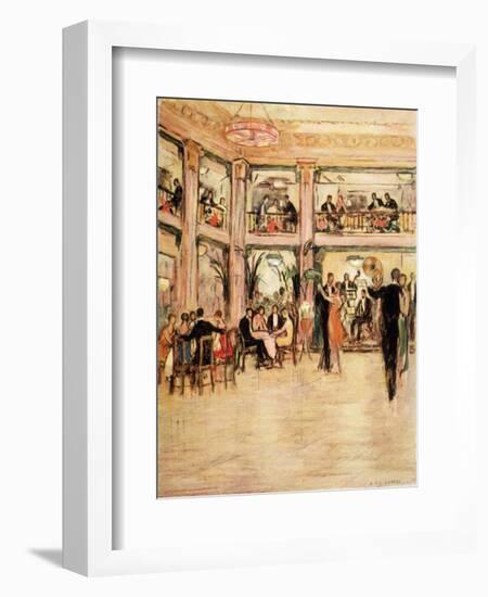 Dancers and Diners at the Kit- Kat Club in the Haymarket London-Dorothea St. John George-Framed Premium Giclee Print