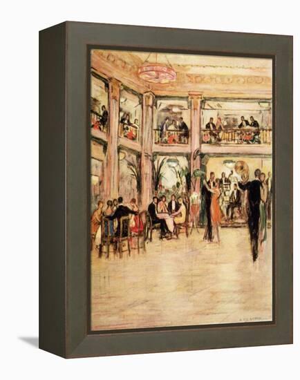 Dancers and Diners at the Kit- Kat Club in the Haymarket London-Dorothea St. John George-Framed Stretched Canvas