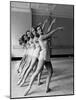 Dancers at George Balanchine's School of American Ballet During Rehearsal in Dance Posture-Alfred Eisenstaedt-Mounted Photographic Print