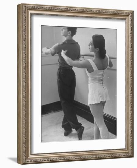 Dancers at George Balanchine's School of American Ballet During Rehearsal-Alfred Eisenstaedt-Framed Photographic Print