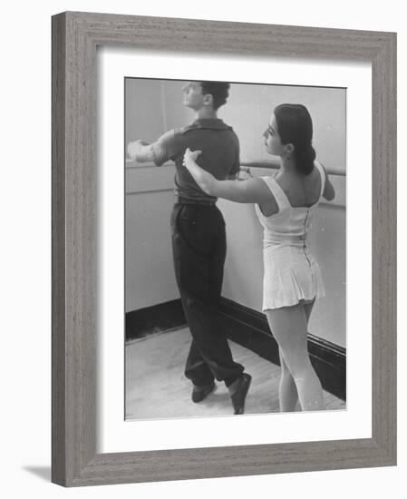 Dancers at George Balanchine's School of American Ballet During Rehearsal-Alfred Eisenstaedt-Framed Photographic Print