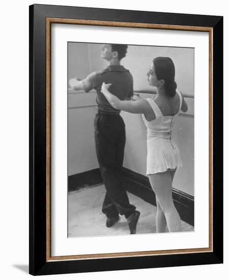 Dancers at George Balanchine's School of American Ballet During Rehearsal-Alfred Eisenstaedt-Framed Photographic Print