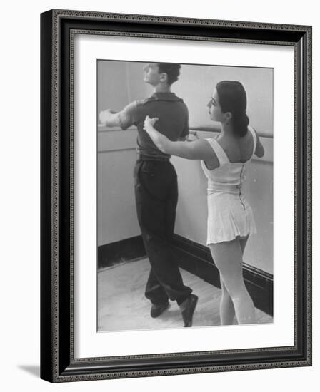 Dancers at George Balanchine's School of American Ballet During Rehearsal-Alfred Eisenstaedt-Framed Photographic Print