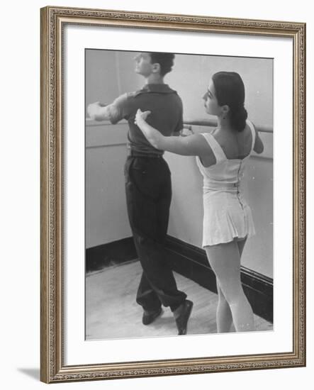 Dancers at George Balanchine's School of American Ballet During Rehearsal-Alfred Eisenstaedt-Framed Photographic Print