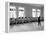 Dancers at George Balanchine's School of American Ballet Lined Up at Barre During Training-Alfred Eisenstaedt-Framed Premier Image Canvas