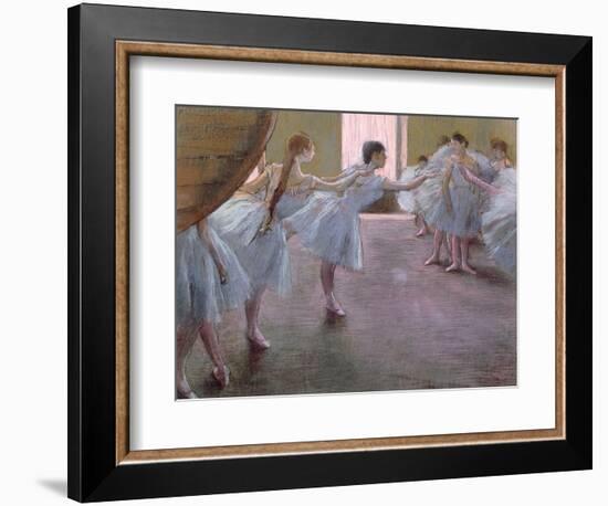 Dancers at Rehearsal, 1875-1877-Edgar Degas-Framed Giclee Print