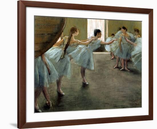 Dancers at Rehearsal-Edgar Degas-Framed Art Print
