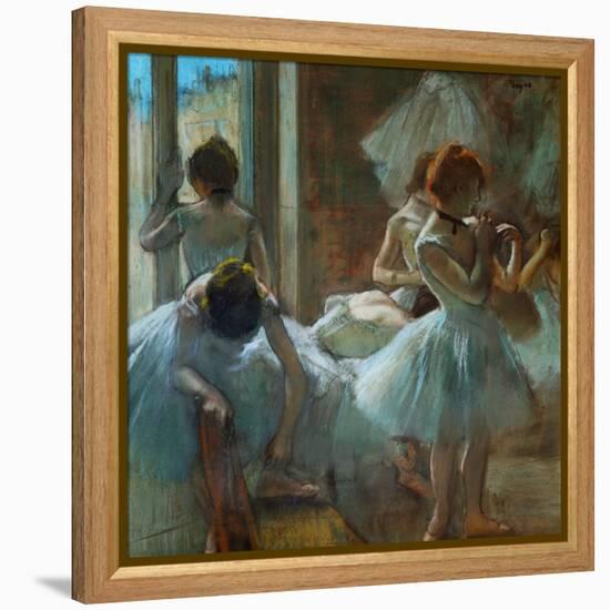 Dancers at Rest, 1884-1885-Edgar Degas-Framed Premier Image Canvas